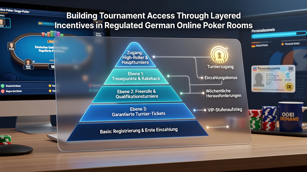 Beispiel für gestaffelte Treueprogramme und Turnierzugänge in deutschen Online-Poker-Räumen