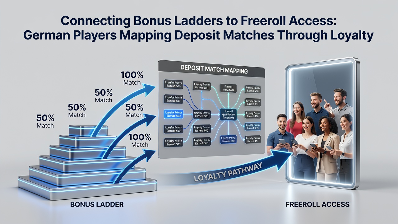 Mapping von Deposit Matches durch Loyalty Layers zu Freeroll Access auf deutschen lizenzierten Pokerseiten
