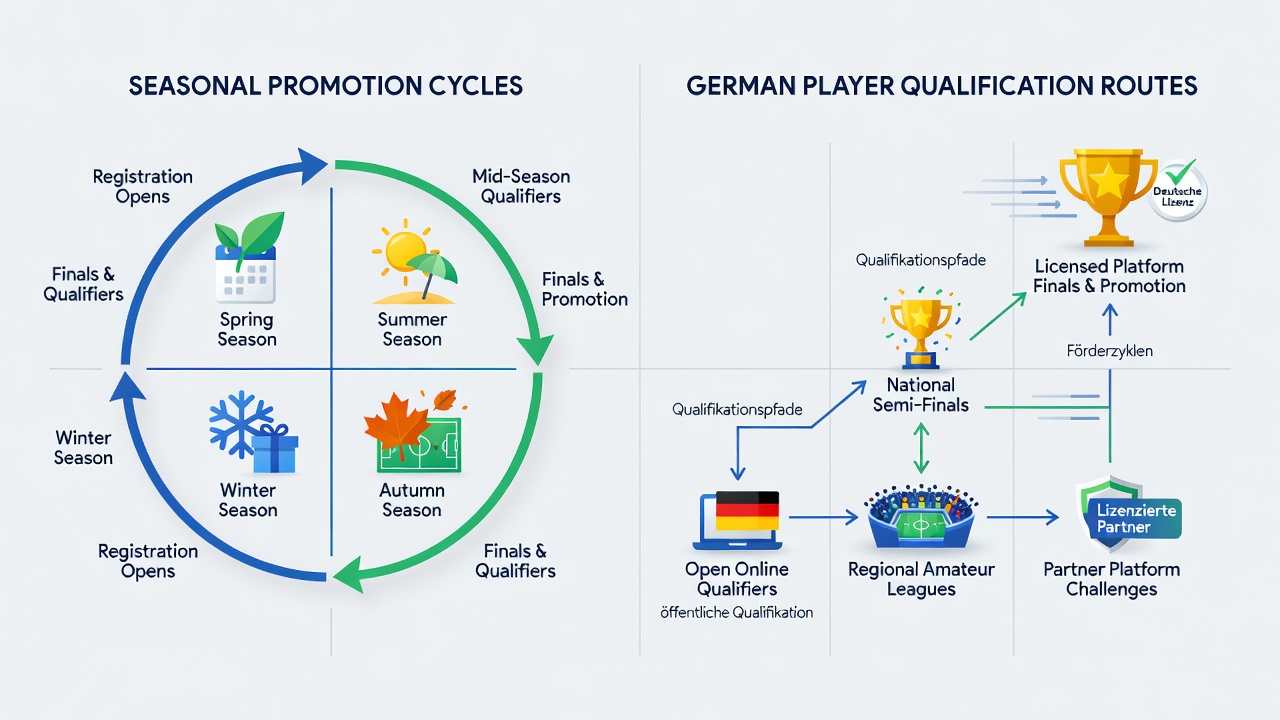 Qualifikationsrouten und saisonale Anreize auf deutschen Poker-Plattformen
